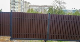 Купить распашные ворота из штакетника Арзамас, цена от 2722 руб.