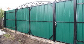 Купить ворота из профнастила Арзамас, цена от 4058 руб.