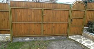 Купить распашные ворота деревянные Арзамас, цена от 2722 руб.